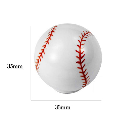 ZILucky Baseball Drawer knobs Ball Sports Party Theme Children and Baby Home Decor Drawer Pulls Handles for Dresser Cupboard Wardrobe Cabinet Kitchen Knobs Pack of 6 (Baseball)