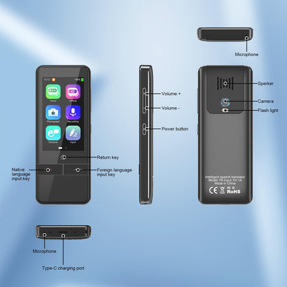 Language Translator Device No WiFi Needed, Instant Two-Way Voice Translator for All Languages, 139 Languages Online Offline Voice Text Photo Translation for Travelling Learning Business