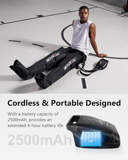 CINCOM Cordless Leg Recovery System with Dynamic Compression Massage Technology - 3 Different Sizes for Everyone(Medium)