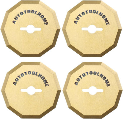 4PCS Titanium Coated Replacement Rotary Blades for Worx ZipSnip Cordless Electric Scissors Compatible with WA2300,RC2600K,RC2601, RC2602, WX080L, WX081L Box Cutter