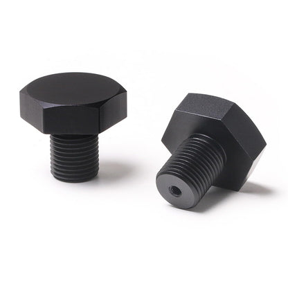 Rddconkit 6pcs Singe Hole Drawer Knobs, Aluminum Cabinet Knobs Brushed Hexagonal Handle for Kitchen Cabinet Bathroom Dresser Shoe Cabinet Wardrobe Hardware Handle (Black)