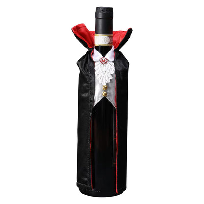 SIRIPHUM Halloween Wine Bottle Cover Decoration - Dracula & Vampire Wine Holder Gifts