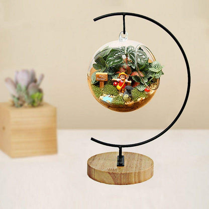 Archi Ornament Display Stand Air Plant Stand Flower Pot Stand Holder Iron Pothook Stand for Hanging Glass Terrarium Witch Ball(4 pcs)