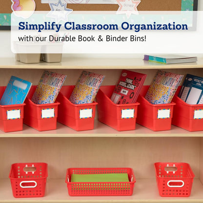 Really Good Stuff Durable Book & Binder Holders - 6 Pack - Red