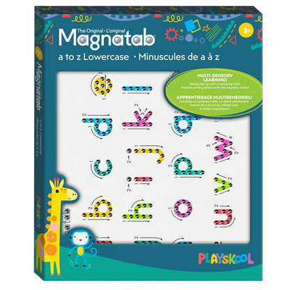 Playskool Magnatab — a to z Lowercase — Magnetic Board Toy Letter Tracing for Toddlers Learning and Sensory Drawing — for Kids Ages 3 and Up