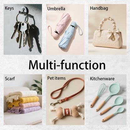 DELORIGIN Gothic Style Skull Hand Key Holder Divination Key Hooks Organizer Hanger Playing Cards Wall Mounted Wooden Key Rack with 5 Key Hooks for Home Entryway Front Door Kitchen Hallway Bedroom