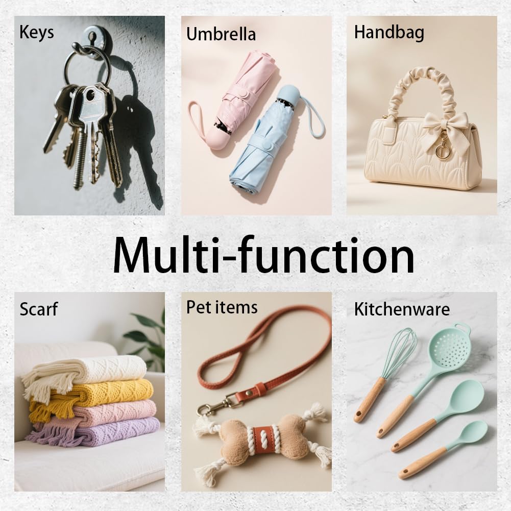 DELORIGIN Retro Mushrooms Key Holder Key Hooks Organizer Hanger Rack Butterflies Wall Mounted Wooden Key Rack with 5 Key Hooks for Home Entryway Front Door Kitchen Hallway Bedroom Wall Decor