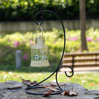 Ornament Display Stand Set of 2 Metal Stand Flower Pot Holder Rack for Hanging Glass Globe Air Plant Terrarium, Lantern, Witch Ball Wedding Decoration