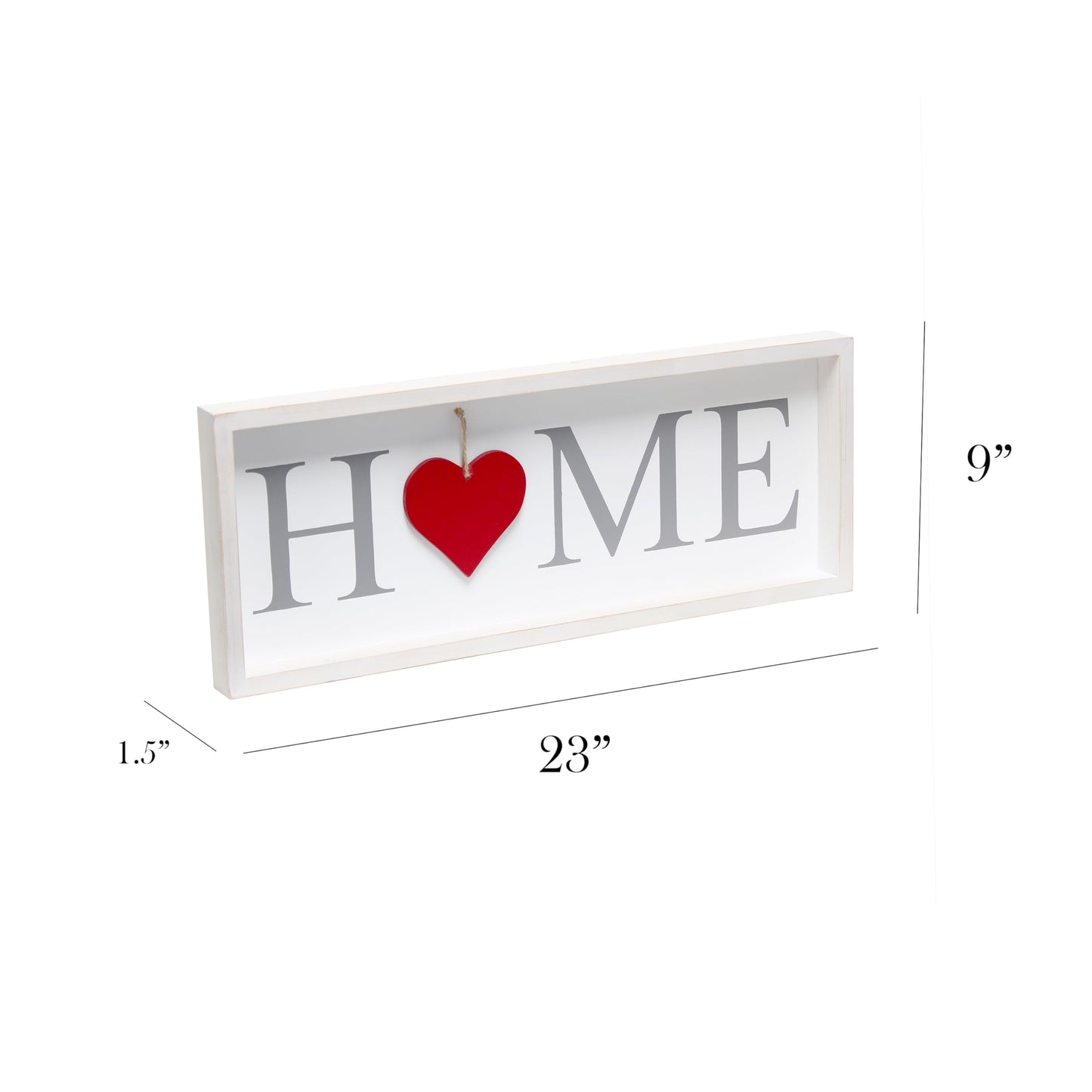 Elegant Designs HG1031-WGY 23" Home Sweet Swap Farmhouse Frame with 12 Seasonal Ornaments, Freestanding or Wall Mountable, White Wash, Gray Text