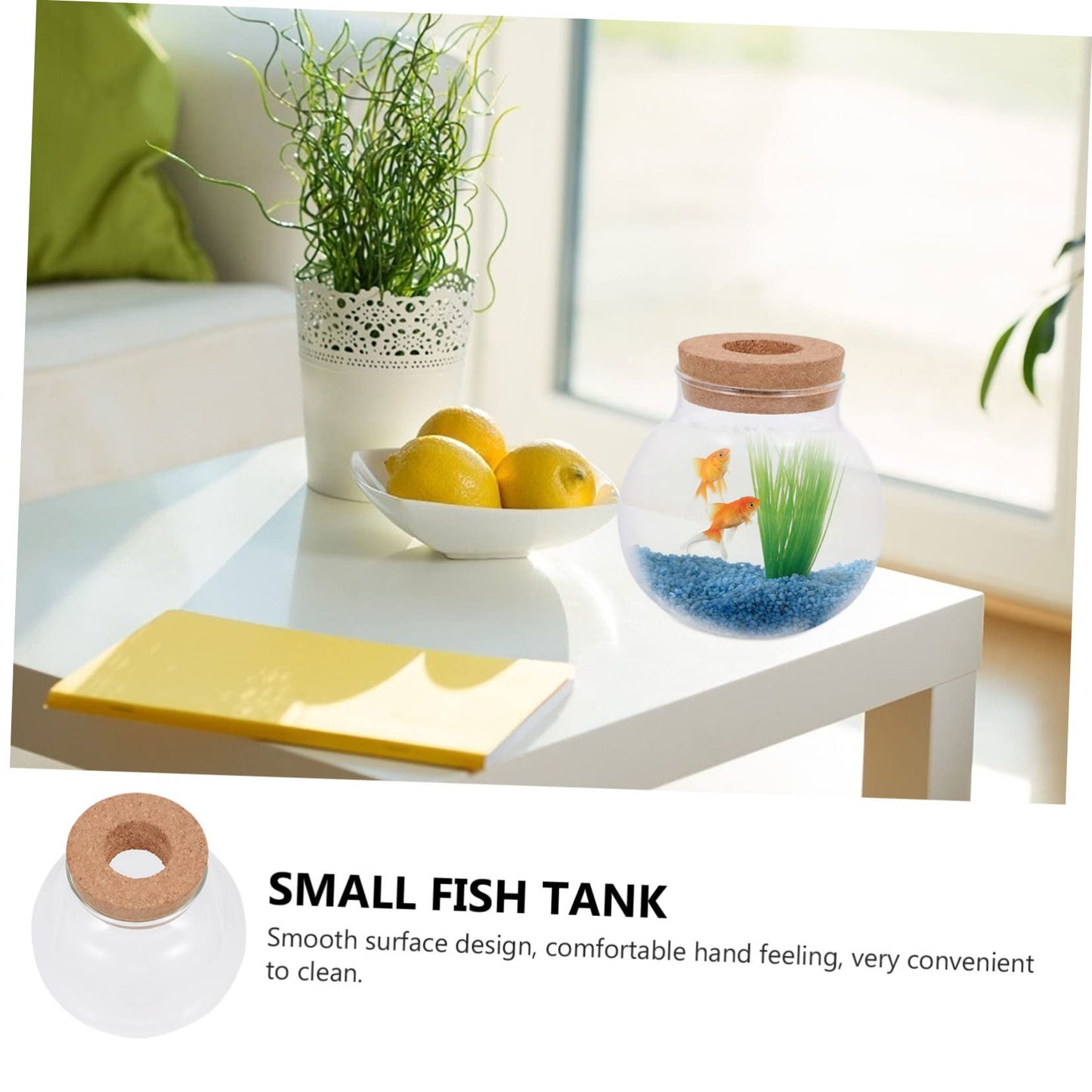 SEWOART Delicate Glass Terrarium Bottle for Moss Plants and Landscapes Decorative Desktop Ornament for Home Office Cafe Design Smooth for Easy Cleaning