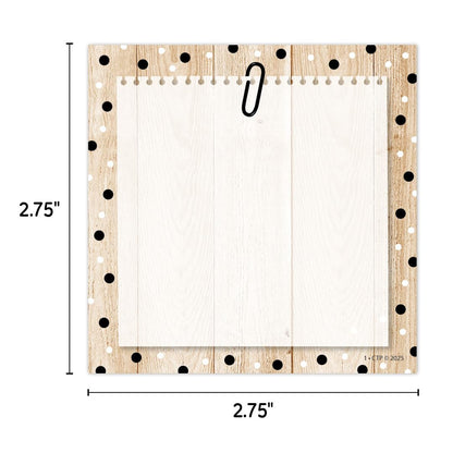 CTP Core Decor Polka Dots on Wood 3" Designer Cut-Outs (#11067 Creative Teaching Press)