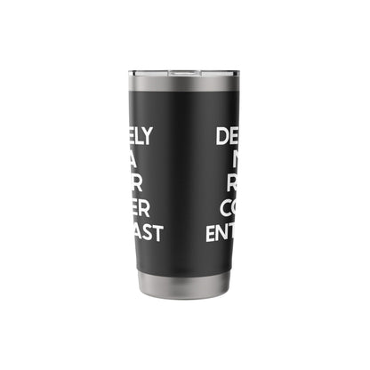 Roller Coaster Enthusiast Saying Tshirt Funny Ironic Humor Stainless Steel Insulated Tumbler