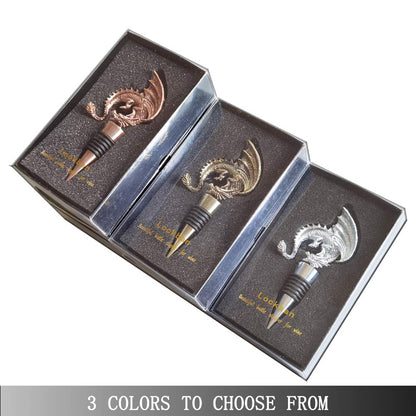 Dragon Wine Stoppers Gothic Metal Alloy Bottle Stopper