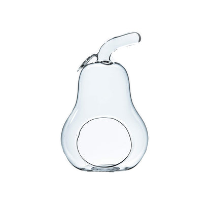 WGV Planter Terrarium, Width 5.5", Height 8", Clear Unique Pear Glass Vase Conatiner, DIY Planter Votive Candle Holder for Home Office Garden Decor, 1 Piece