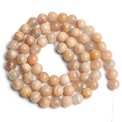 Natural Gemstone Round Loose Beads Sunstone Beads for Jewelry Making 15" 4mm 6mm 8mm 10mm (10mm)