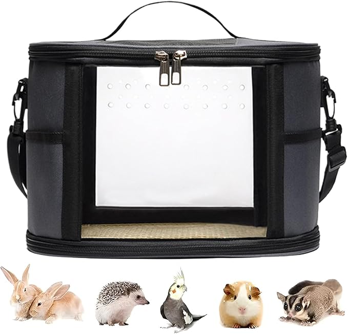 Parrot Travel Bag – Portable Bird Carrier, Small Pet Shoulder Bag, Lightweight Travel Backpack | Comfortable Travels Solution, Easy Carry Bags for Budgies Cockatiel Parrot Hamster