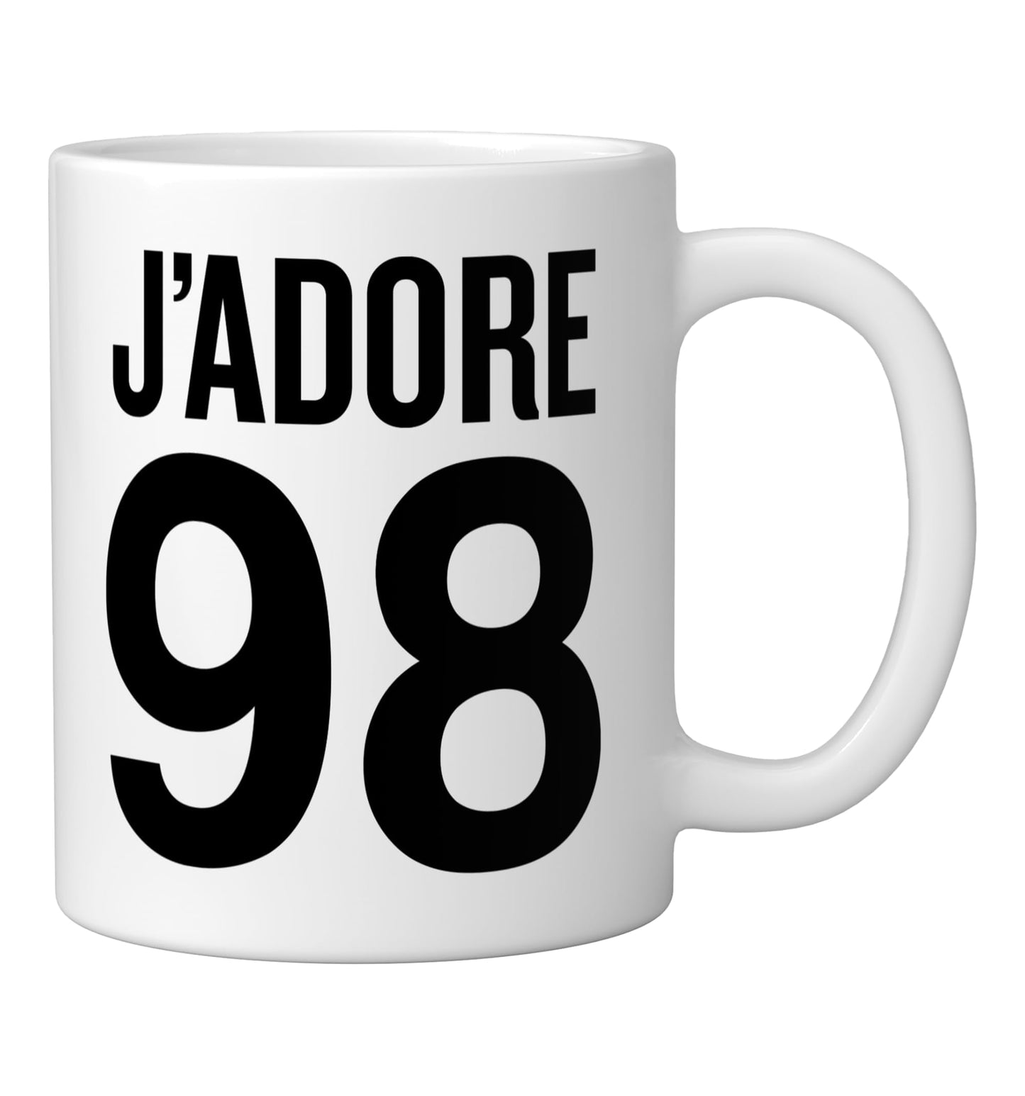J'adore 98 T-shirt Halloween Christmas Funny Cool Holidays Ceramic Mug, White