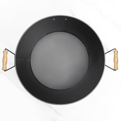 5.5 Gallon Large Beverage Tubs for Parties, 21L Ice Bucket with Wooden Handles for Beer, Wine, Cocktails & Outdoor Events -Black