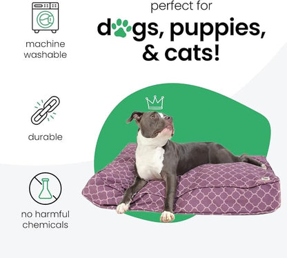 Molly Mutt Large Crib Mattress Cover - Royals Print - Measures 27”x52”x5”- 100% Cotton - Durable - Breathable - Sustainable - Machine Washable Dog Bed Cover
