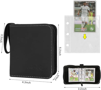 Trading Card Binder, Card Collection Binder Album Folder with 80 Side Loading Pockets, 1 Pocket Trading Card Album Folder for TGC,MTG, Baseball Cards, Yugioh