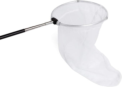 RESTCLOUD Insect and Butterfly Net with 12" Ring, 24" Net Depth, Handle Extends to 59 Inches