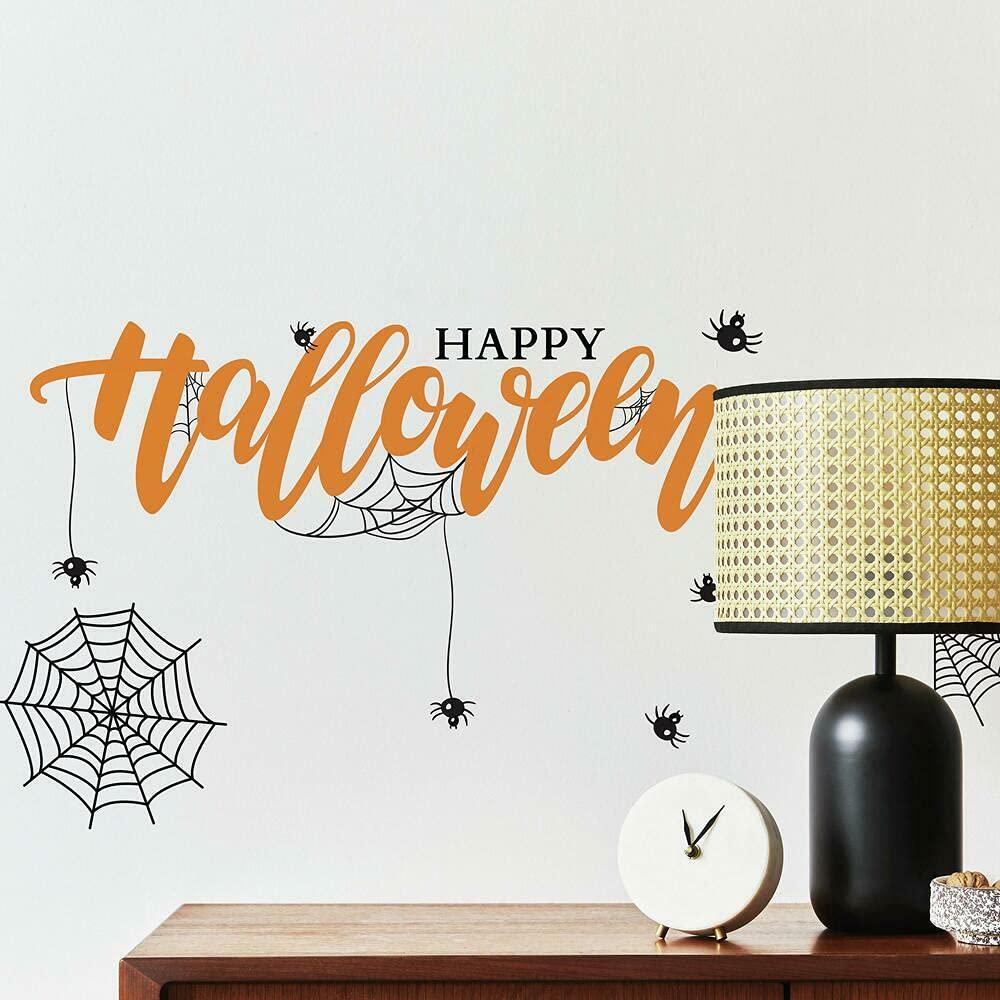 RoomMates RMK5085SCS Happy Halloween Quote Peel and Stick Wall Decal