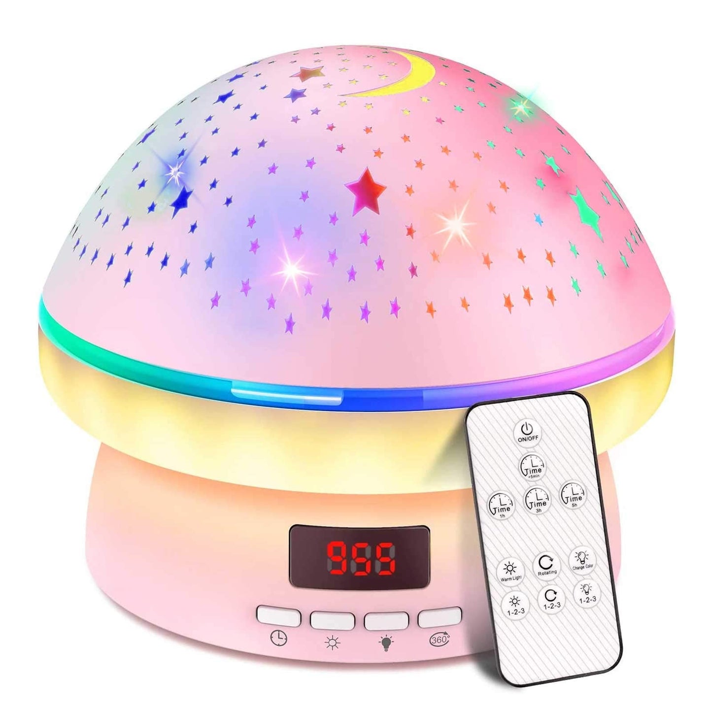 MINGKIDS Toys for 3-8 Year Old Girls Boys,Timer Rotation Star Night Light Projector Kids,16 Lights Moode, 2-9 Year Olds Kids Chritsmas Birthday Gifts for 4 5 6 Year Old,Girls Room Decor