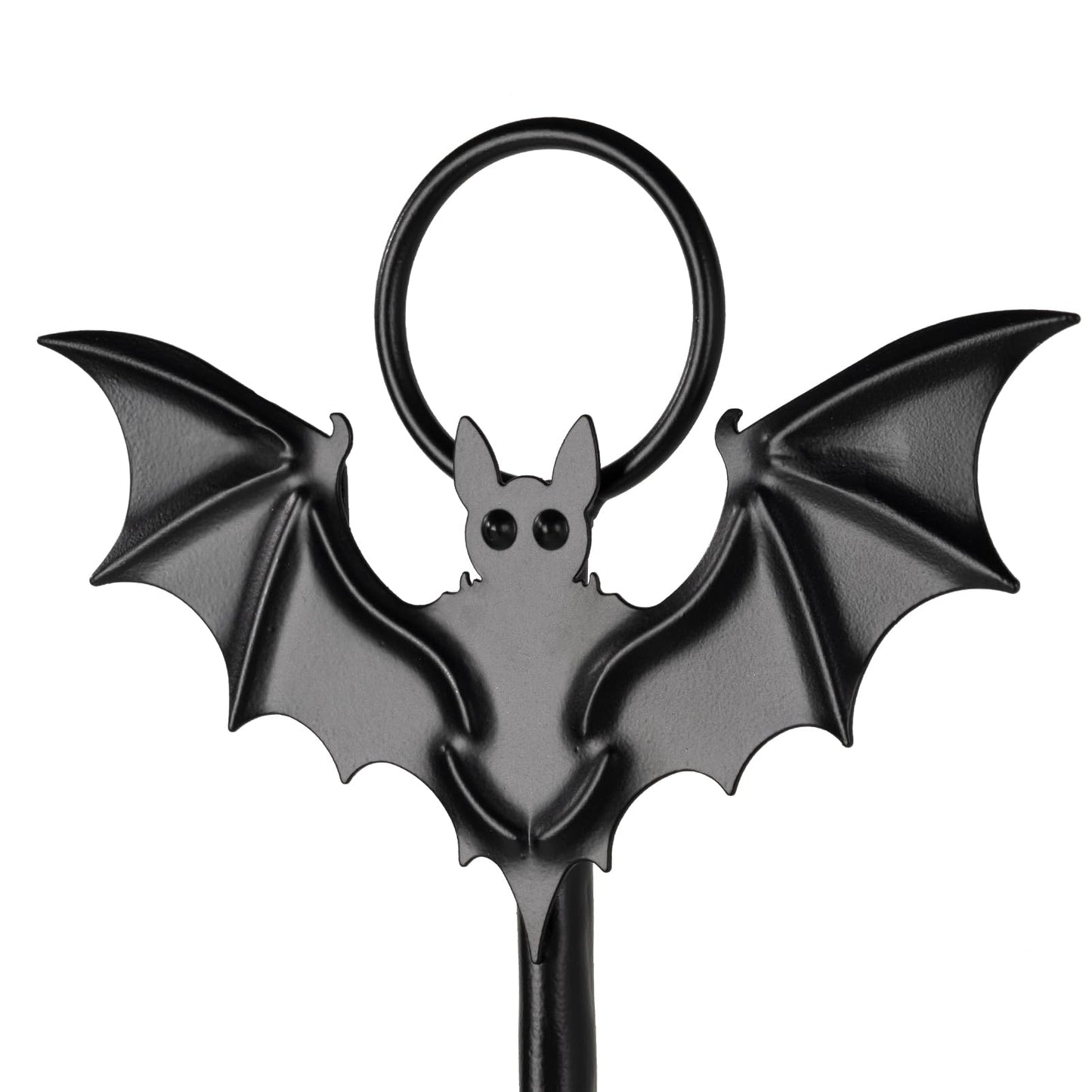 Wall Sconce Candle Holder Metal Hanging Wall Decorations Gothic Bat Wall Light Candle Holder for Home,Living Room, Bathroom, Dining Room, Set of 2（Black