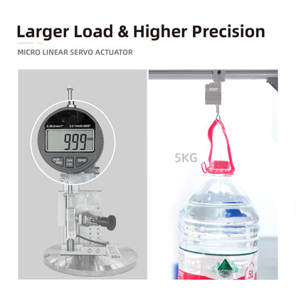 INSPIRE ROBOTS LAS High Precision Micro Linear Servo Actuator,Stroke 16mm,Force 7.9lbs(35N), Drive&Control Integrated| for Robotics,Industrial Automation,Biomedical Instrument,Education|LAS16-081D