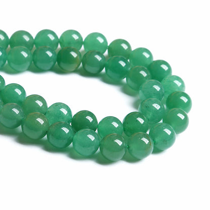 160PCS 4MM Natural Stone Green Aventurine Gemstone Loose Beads for Jewelry Making DIY Bracelet