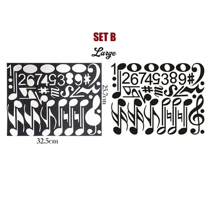 Music Theme Magnetic Music Note Symbol for Whiteboard for Teacher, Education (Set B)