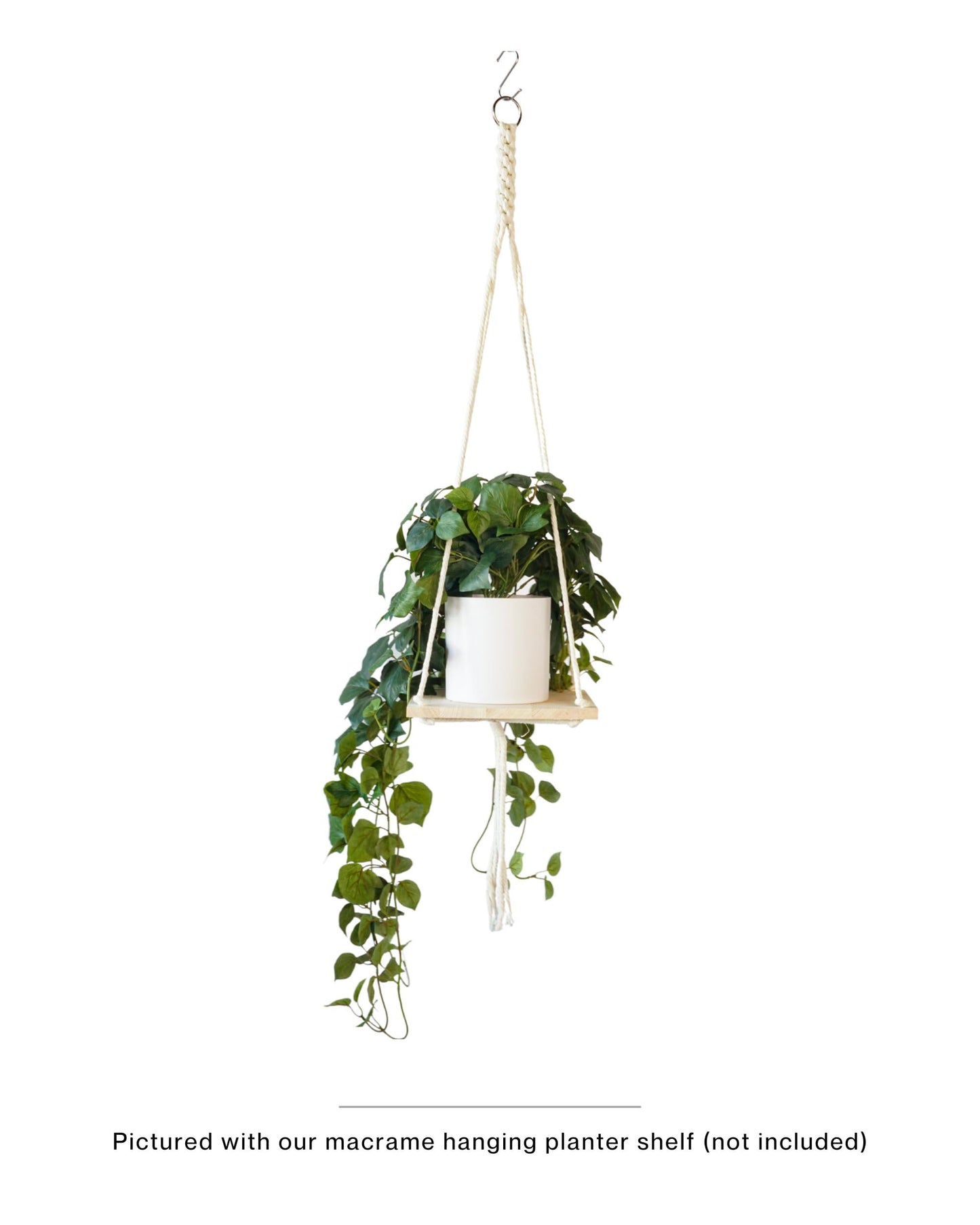 Retrograde 32" Realistic Fake Pothos Ivy Plant Silk Artificial Plant for Aesthetic Home Decor Indoor (Dark Green)