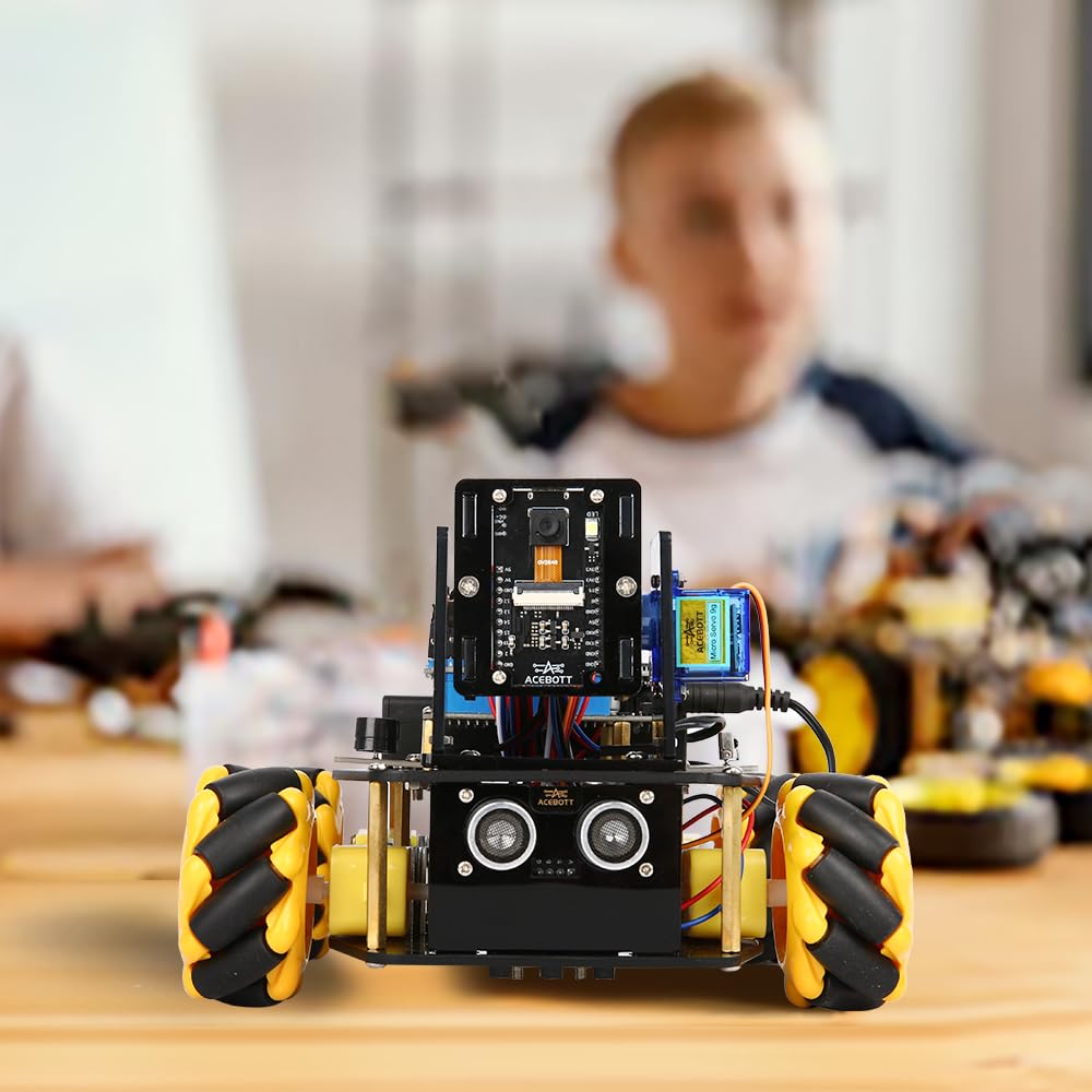 Robot Kit with 3MP Camera, Robotics Kit for Kids Ages 8–12 12-16 Compatible with Arduino & Scratch, App & Remote Control, STEM Toys Coding Robot Kit, Gift for Kids, Teens and Adults