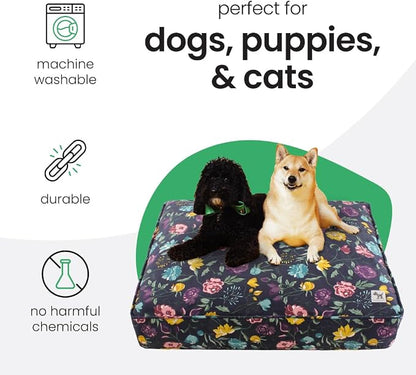 Molly Mutt Friday Morning Dog Bed Duvet Cover, GOTS-Certified 100% Organic Cotton Canvas Cover for Dog, Puppy, or Cat Bed, Durable, Washable, and Free of Harmful Chemicals, Small, 22"x27"x5"