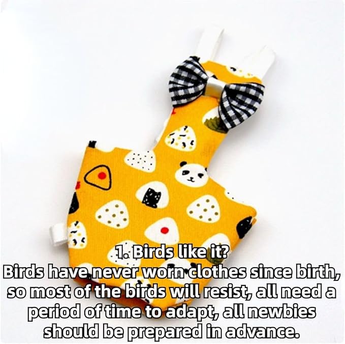 3PCS Bird Diaper with Adjustable Shoulder Strap Washable Parrot Diapers Reusable Bird Flight Suit Nappies Protective Breathable Nappy Clothes for Parakeet Macaw Conure (Macaw)