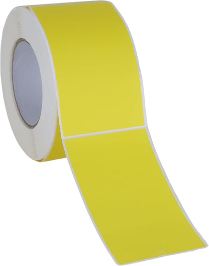 UTILE - Thermal Labels 3x5 Inch 600 Inventory Stickers Roll (Yellow), compatible with Thermal Printers - Color Coding Label for Box - Sticker to Write On Packing Labels Color Coded - Tags for Labeling