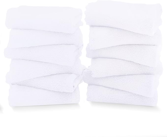TENSTARS 12 Pack Premium Washcloths Set