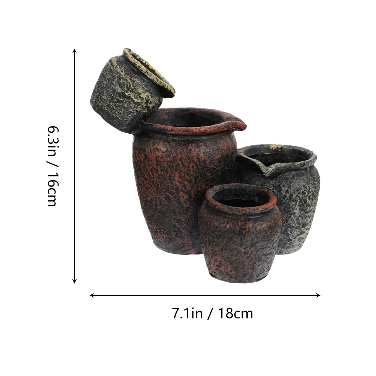 Cabilock 1 Set Succulent Plant Pots Mini Flower Planter Garden ers Flower Pots for Indoor s Mini Counter Decor Creative er Decorative Small Vase Resin Office