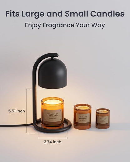 SwitchBot Smart Candle Warmer Lamp App & Voice Control, Flameless Wax Melter with Timer, Bulb x2, for Jar Candles, 1%-100% Dimmable, Matter for Apple Home & Alexa, Women Birthday Housewarming Gift
