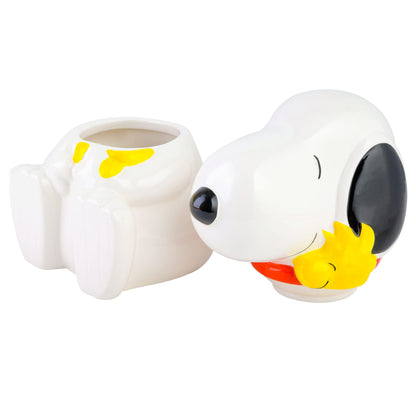 Peanuts Classic Snoopy Cookie Jar, 10.7-Inch Ceramic Kitchen Storage Container, Cartoon Collectible Treat Jar for Cookies and Snacks