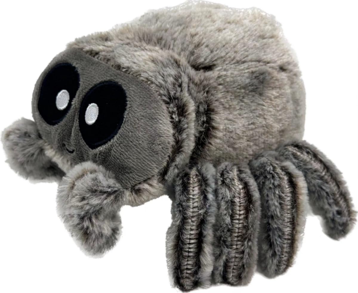 Gleec New Spider Plush Doll - Cute stuffed animal toy for Children, perfect as a for Halloween and Christmas, Brown