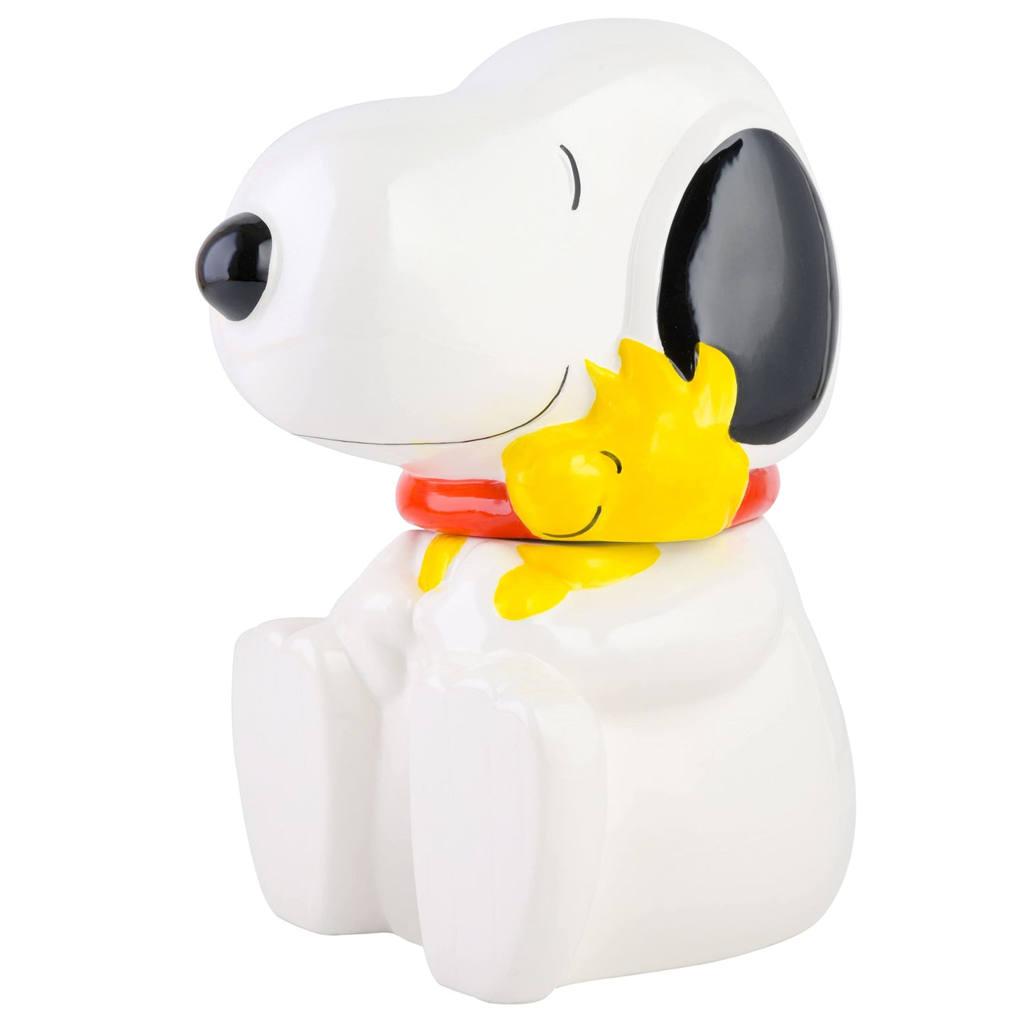 Peanuts Classic Snoopy Cookie Jar, 10.7-Inch Ceramic Kitchen Storage Container, Cartoon Collectible Treat Jar for Cookies and Snacks
