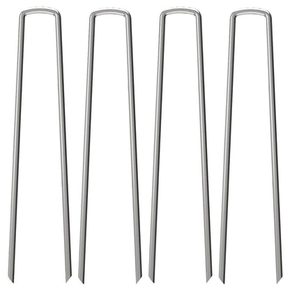 OK5STAR 200 Pack 12" Garden Stakes Pins,Heavy Duty Garden Landscape Staples Stakes Pins Galvanized Landscape Fabric Staples Sod Ground Staple for Anchoring Weed Barrier Fabric
