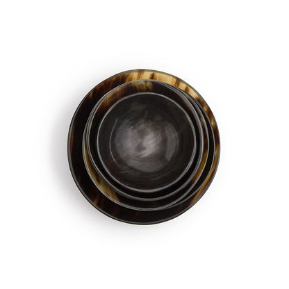 Two's Company Horn Trinket Tray Bowls, 5-Inch, Resin, Set of 5