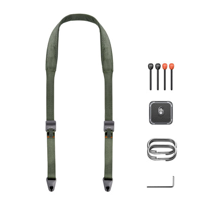 PGYTECH 1.8" Wide Camera Shoulder Strap with Quick Release Plate Camera Neck Straps Long for Photographers Adjustable for DSLR SLR (Fern Green)