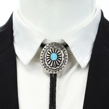 GelConnie Handmade Bolo Tie for Men Western Cowboy Leather Necktie Costume Bolo Tie Halloween Accessories for Men Women