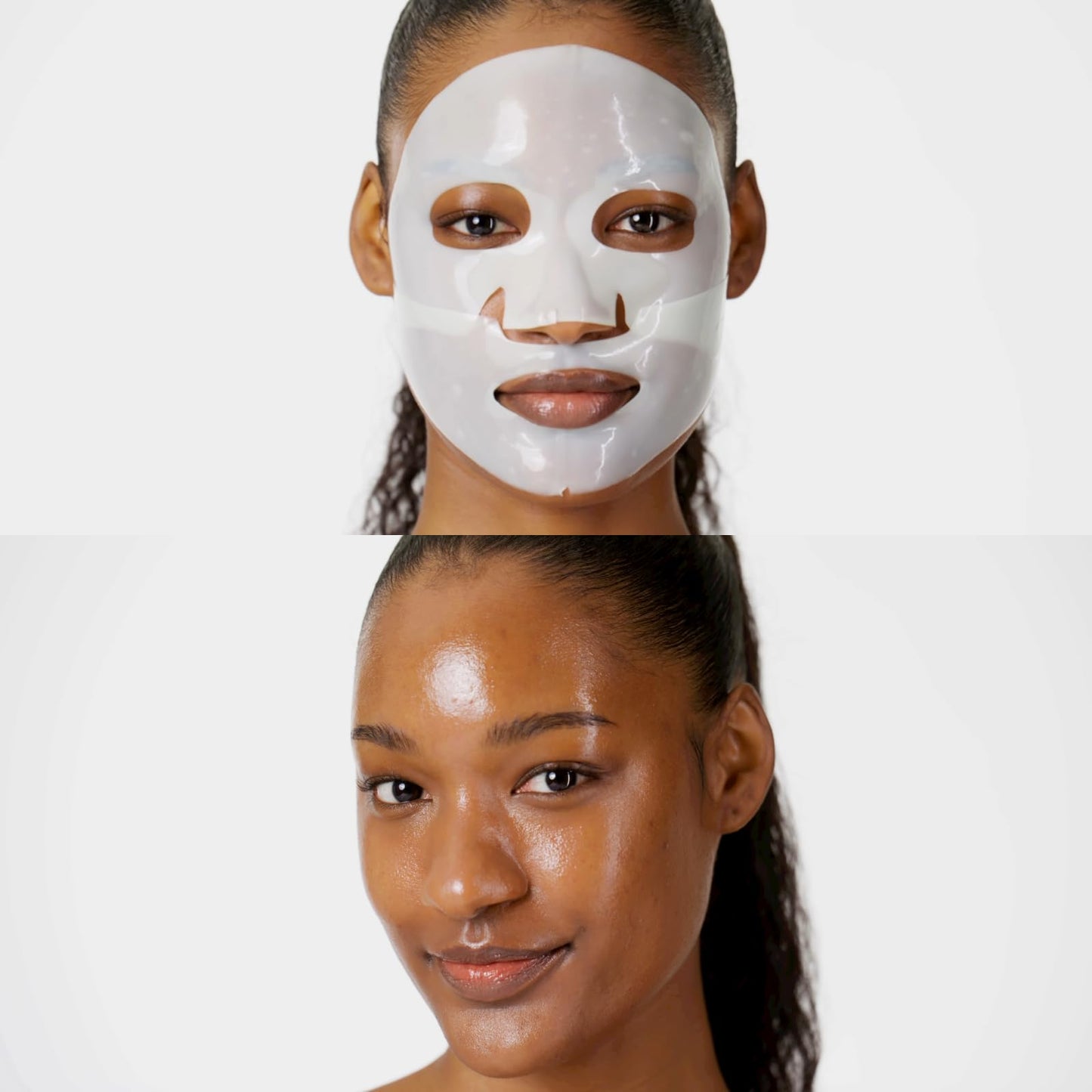 THE FACE SHOP Original Vegan Collagen Face Mask, Korean Glass Skin Essential, Peptide Hydrogel Mask for Firming & Skin Elasticity, Moisturizing, 4EA
