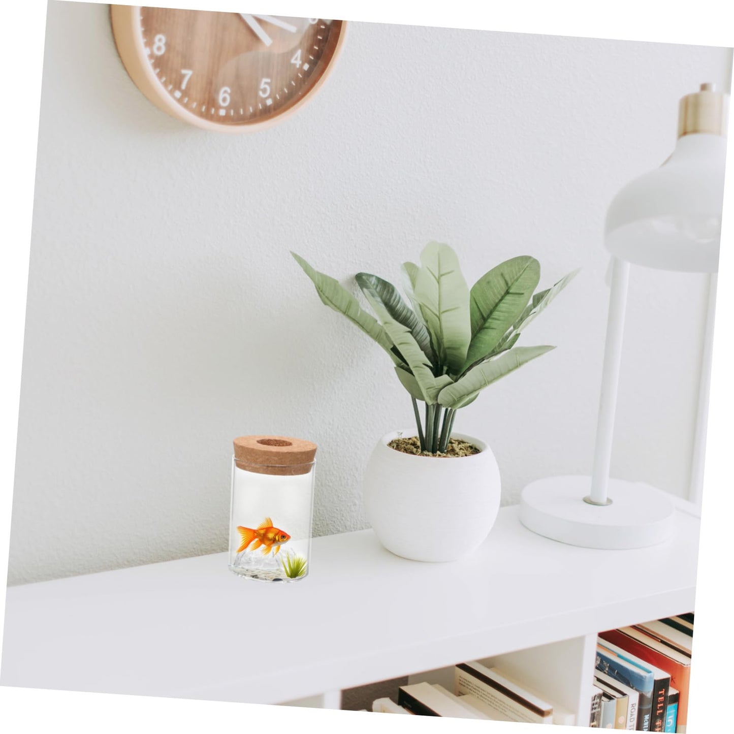 Yardenfun DIY Plant Terrarium Vase Glass Flower Holder for Bookshelf Decor Flower Arrangement Container
