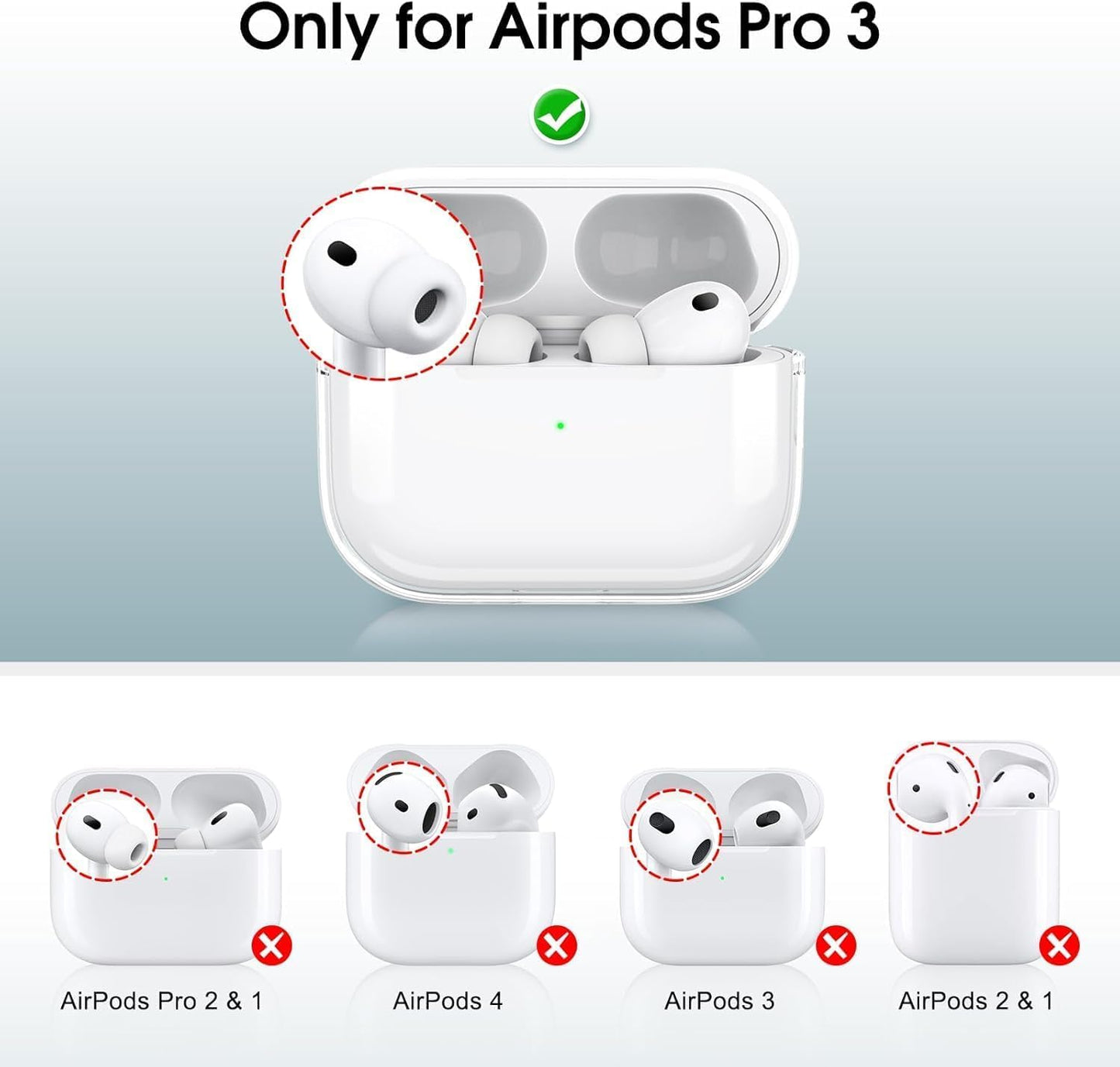 for AirPods Pro 3nd Generation Case Cover, Luxury Leather Full Body Shockproof Protective Cover for AirPods Pro 3 Gen Case for Women Men (B)