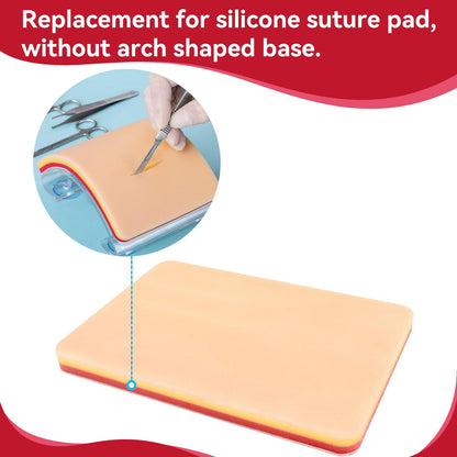 Medarchitect DIY Incision Suture Pad with Hook & Loop Design, for Advance Deep Suture Skill Practice. Replacement - Use Together with MA ASB Device